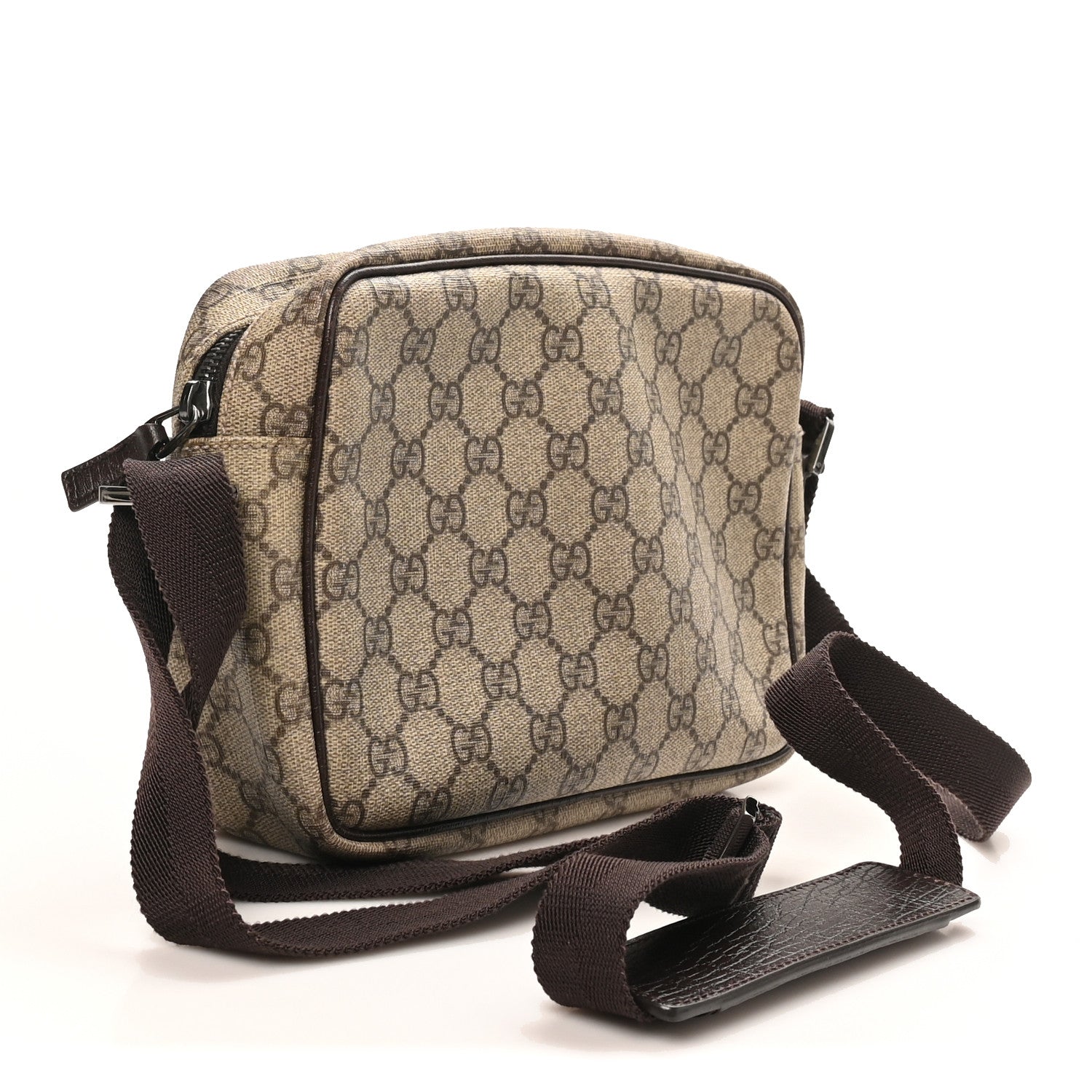 Gucci GG Plus Monogram Shoulder Bag Dark Brown 3 of 10