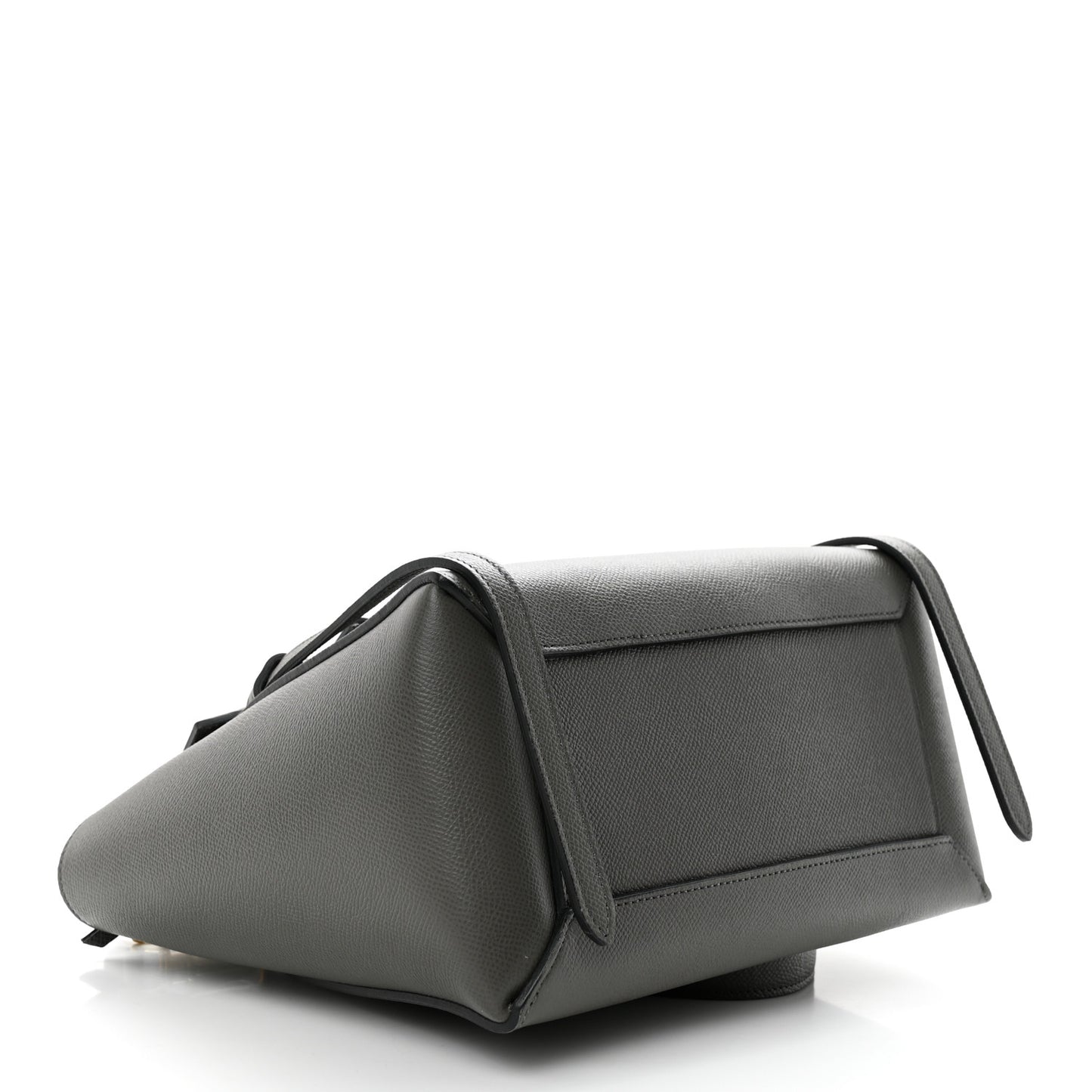 Grained Calfskin Micro Belt Bag Grey
