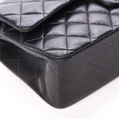 Chanel Lambskin Quilted Medium Double Flap Black 8 of 22