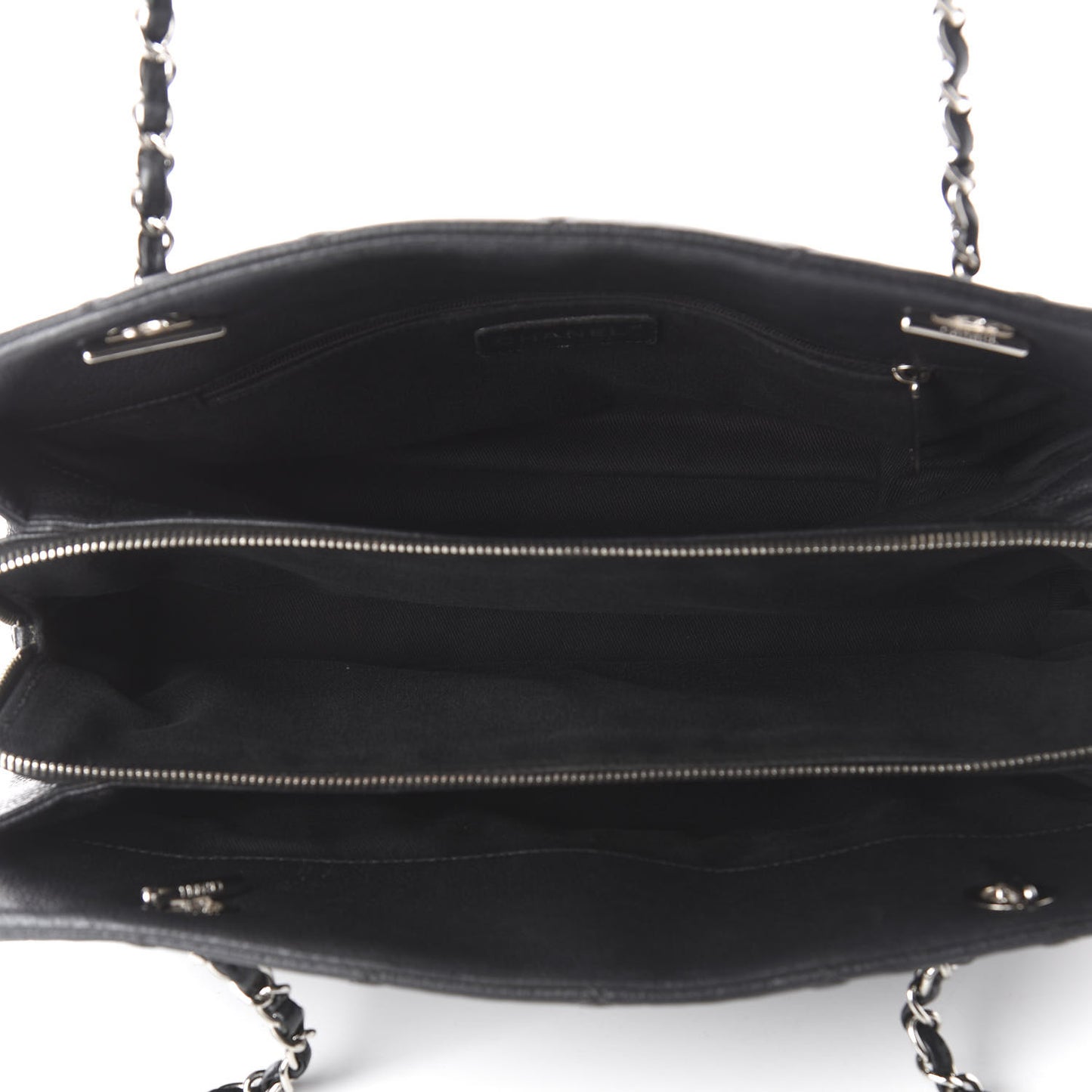 Caviar Quilted Timeless CC Soft Tote Black