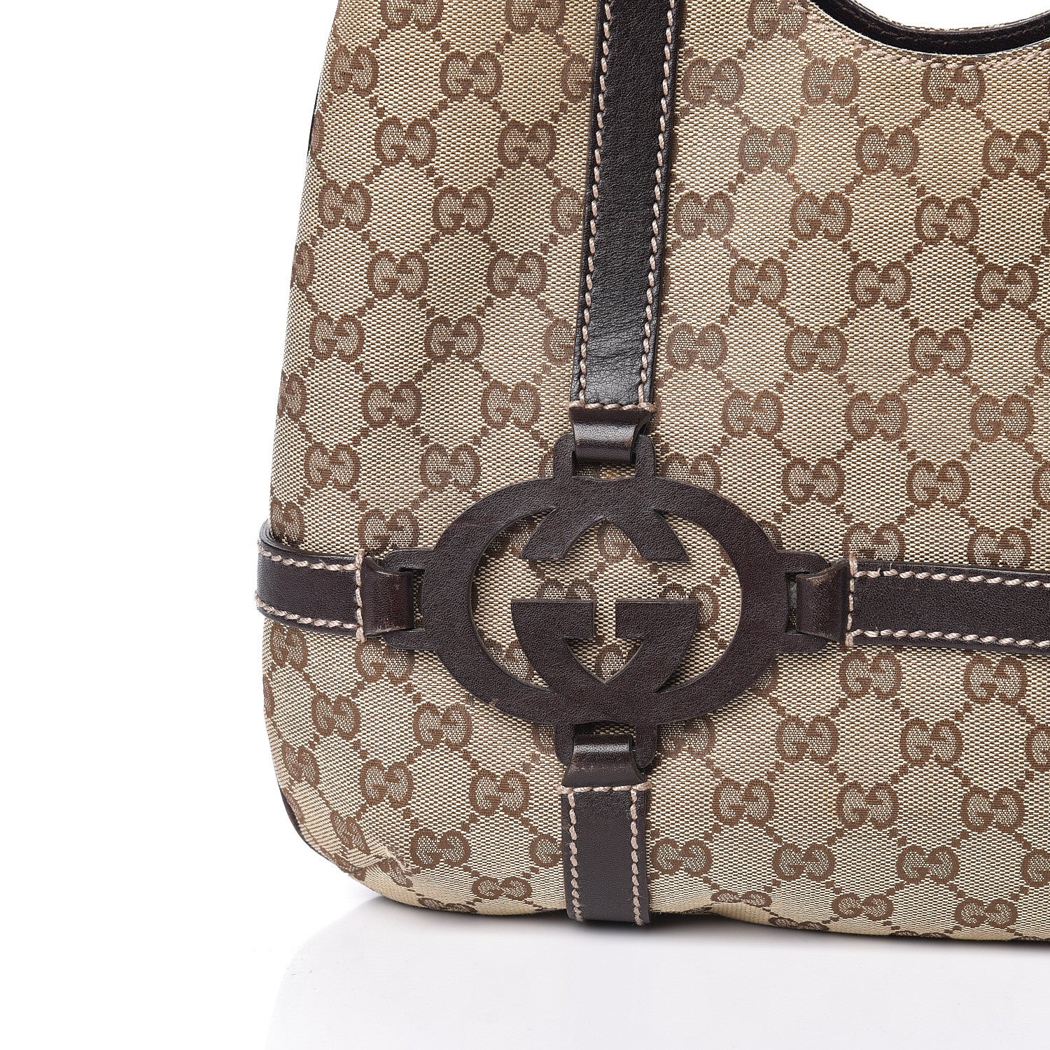 Gucci Monogram Medium GG Royal Shoulder Bag Dark Brown 10 of 10