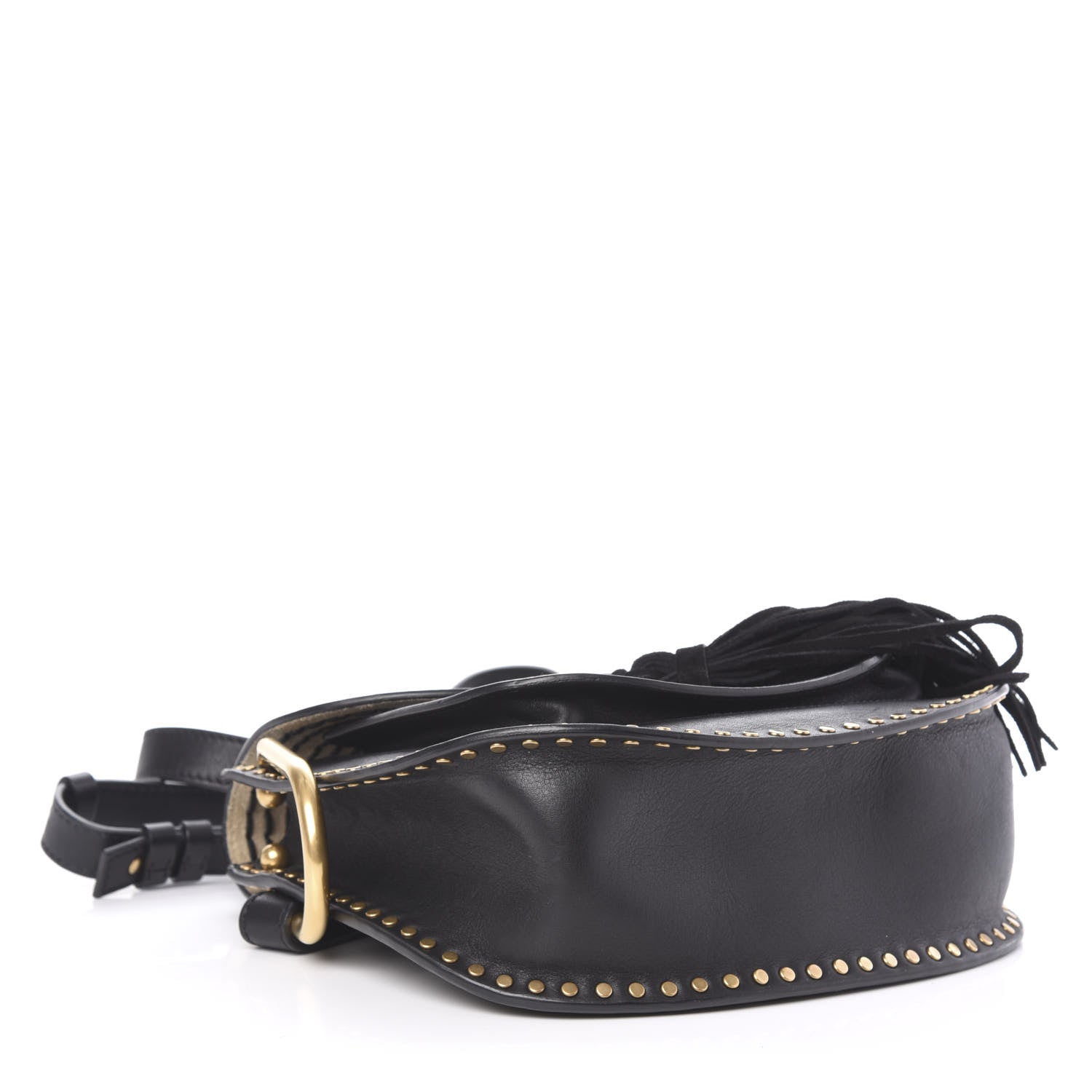 Chloe Calfskin Braided Small Hudson Shoulder Bag Black 4 of 12