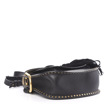 Chloe Calfskin Braided Small Hudson Shoulder Bag Black 4 of 12