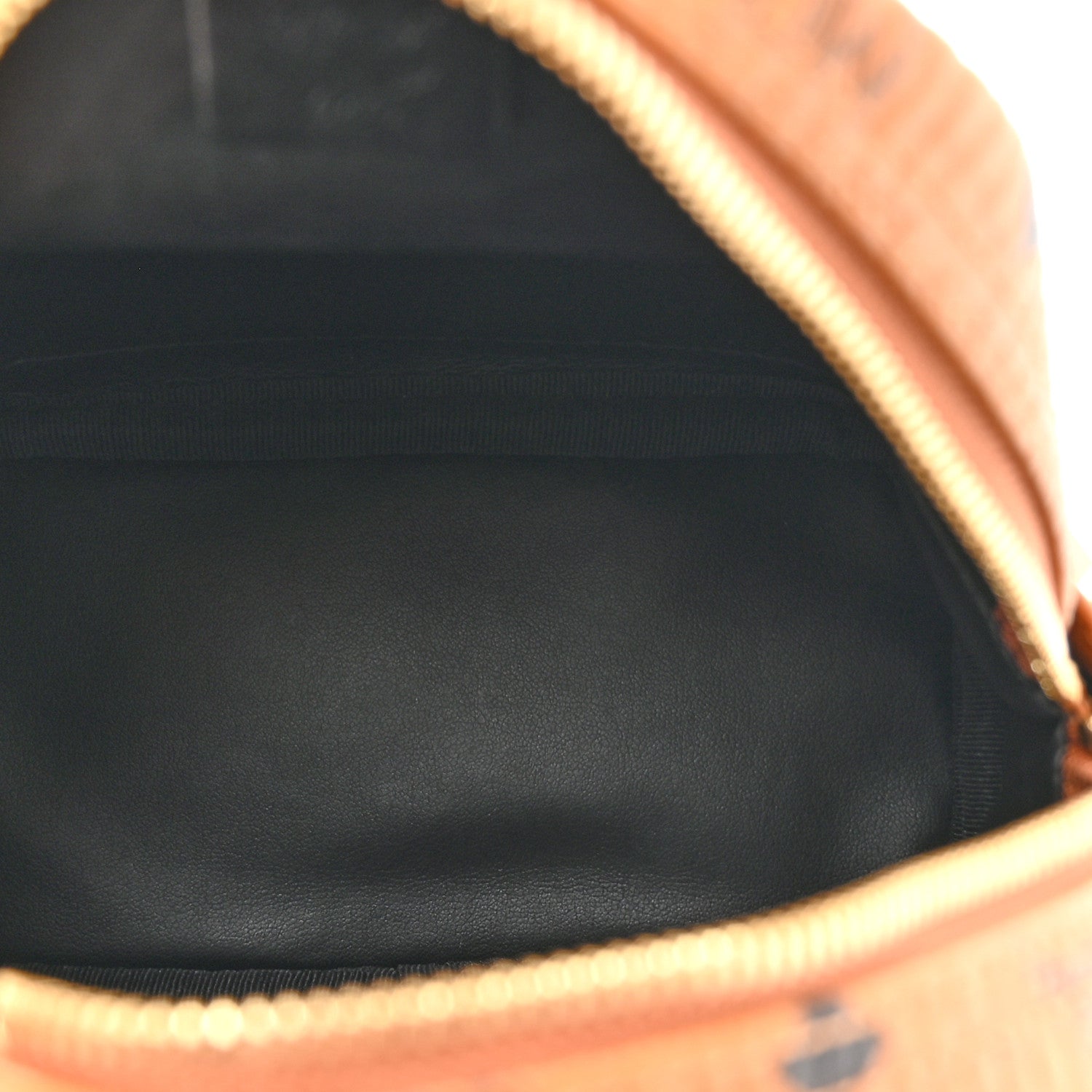 MCM Visetos Side Stud X-Mini Stark Bebe Boo Backpack Cognac 5 of 11