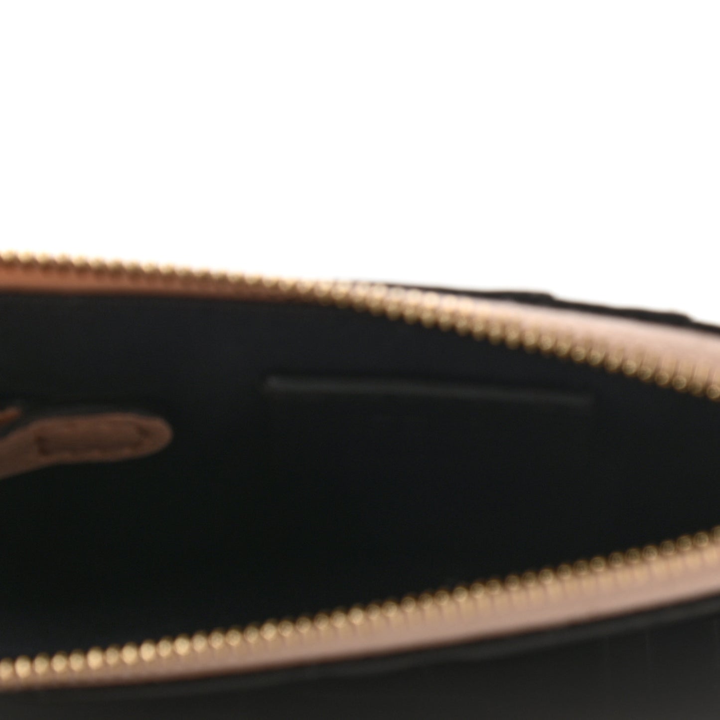 Vitello Cruise F is Fendi Bi-Color FF 1974 Embossed Key Case Pouch Maya Black Light Rose