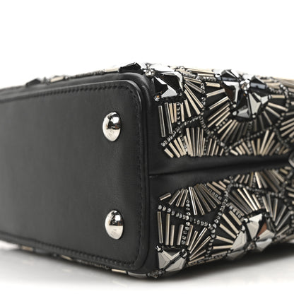 Louis Vuitton Calfskin Galaxi Sequin Mini Capucines Black 8 of 8