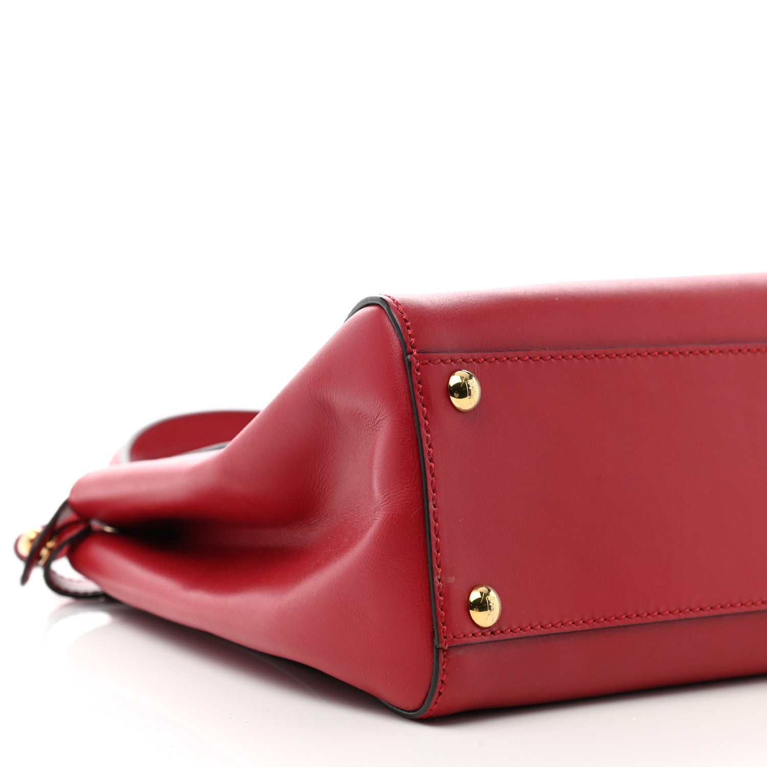 Fendi Vitello Morgan Fabric Jacquard Pequin Medium Peekaboo Iconic Satchel Mattone Tobacco Black 10 of 12