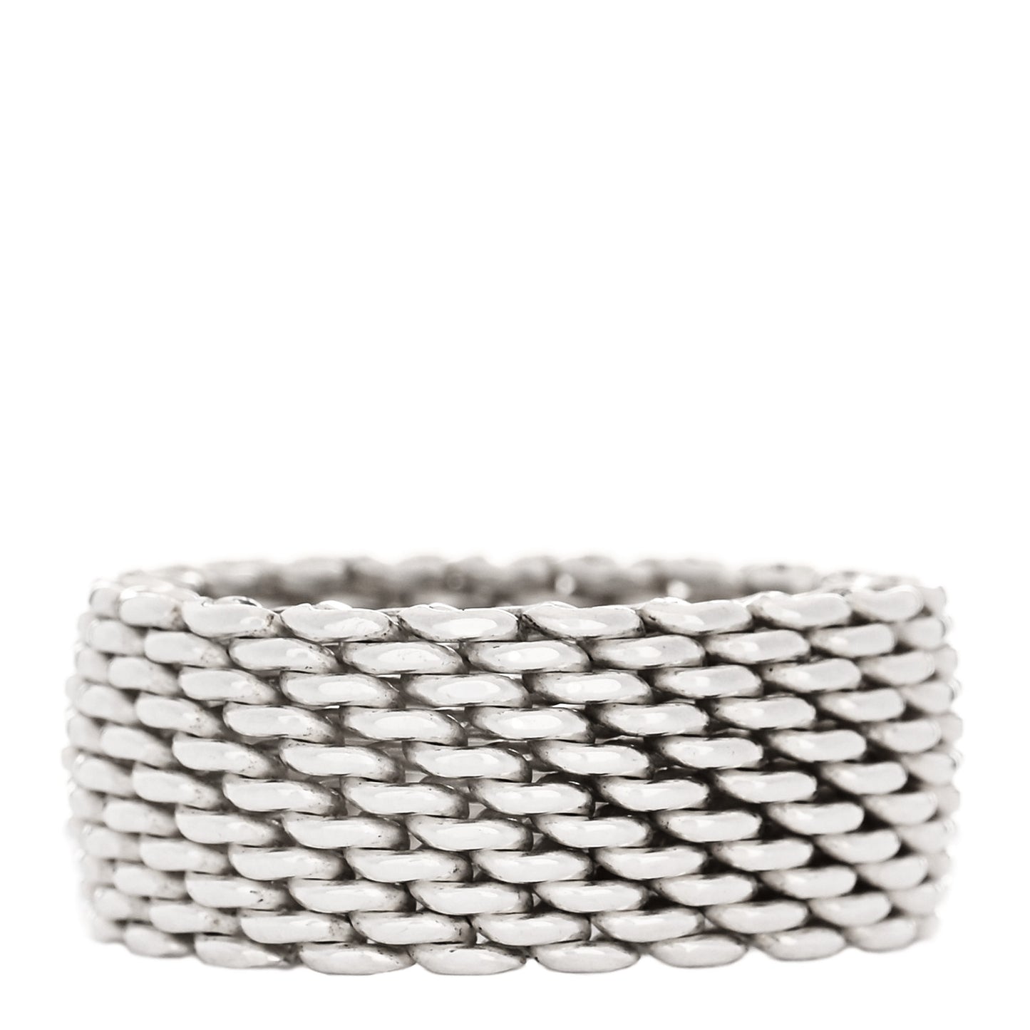Sterling Silver Somerset Mesh Ring 52 6