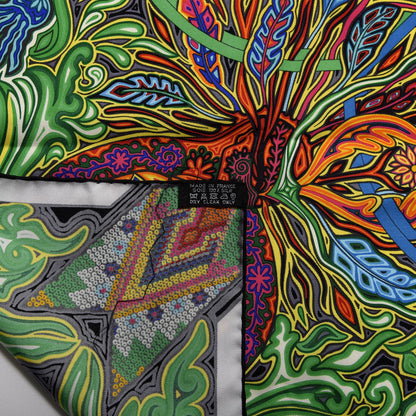 Hermes Silk L'Arbre Du Vent Scarf 90 5 of 5