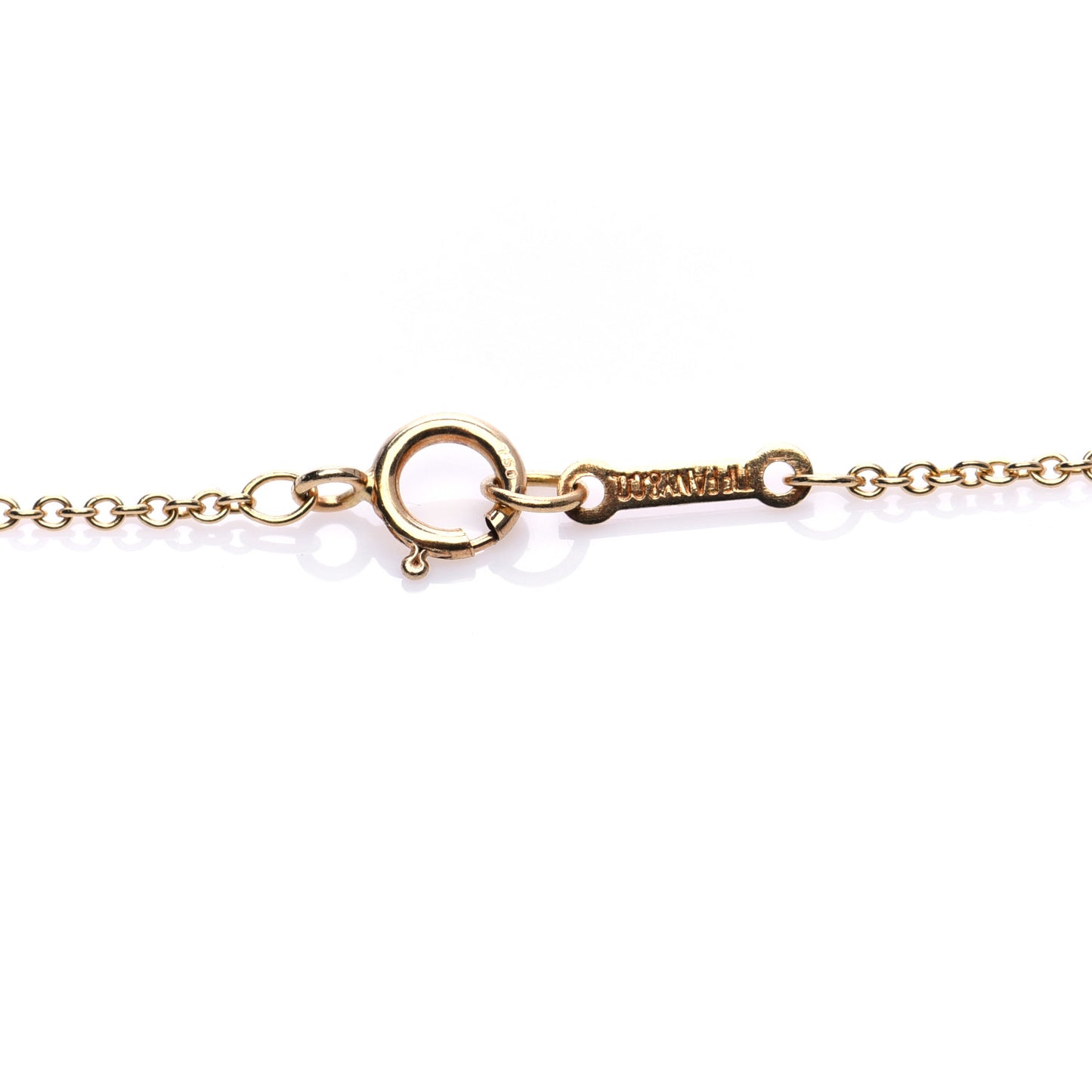 18K Yellow Gold Diamond Large Paloma Picasso Loving Heart Pendant Necklace