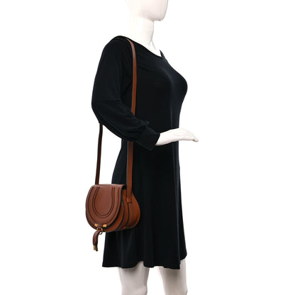 Chloe Grained Calfskin Small Marcie Saddle Bag Tan 2 of 10