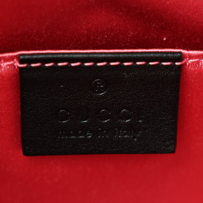 Gucci Velvet Matelasse Small GG Marmont Chain Shoulder Bag Black 6 of 12