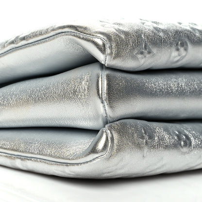 Louis Vuitton Metallic Lambskin Embossed Monogram Coussin PM Silver 10 of 11
