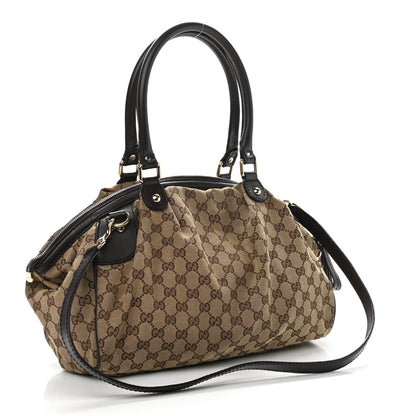 Gucci Monogram Medium Sukey Boston Bag Brown 3 of 10