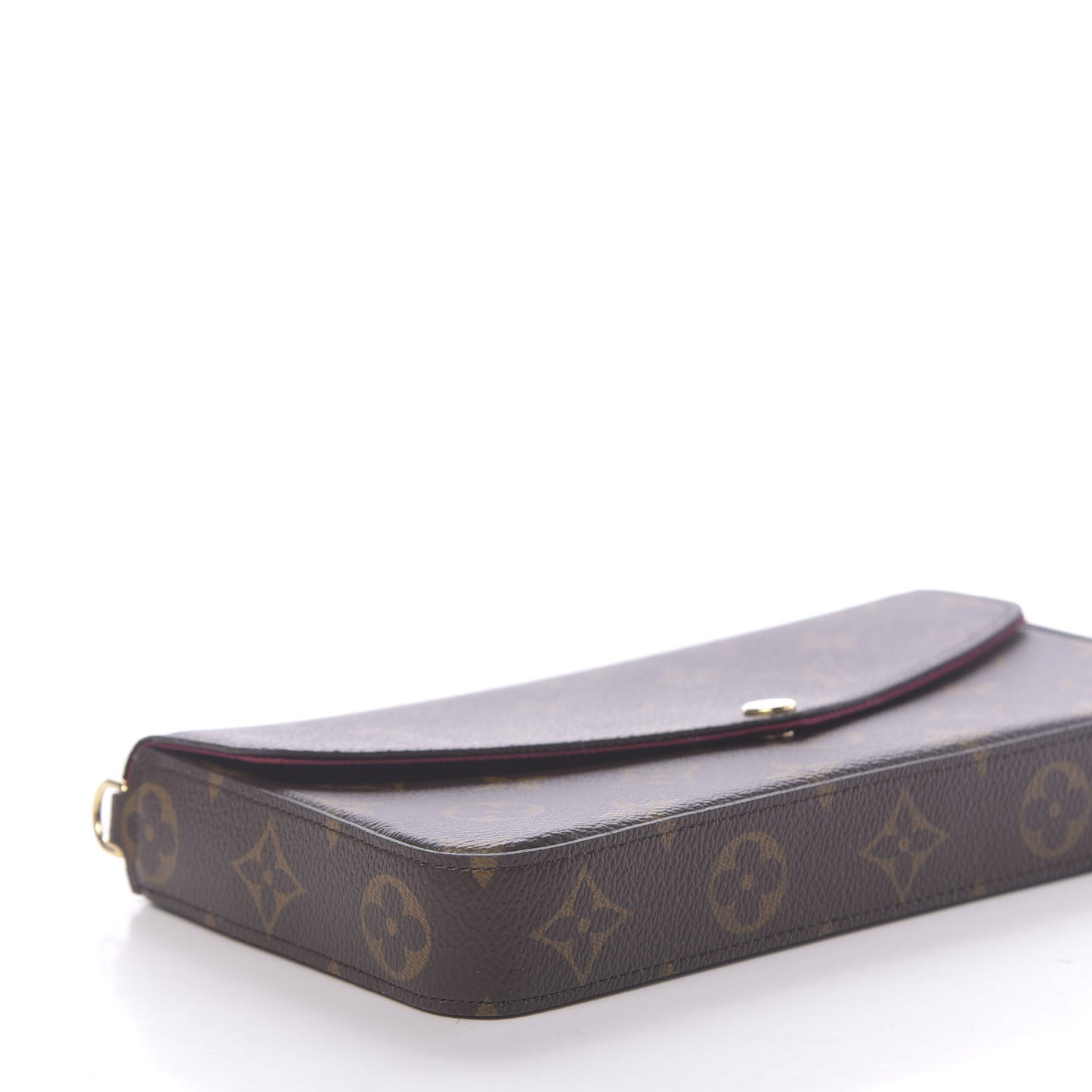 Monogram Pochette Felicie Chain Wallet Fuchsia