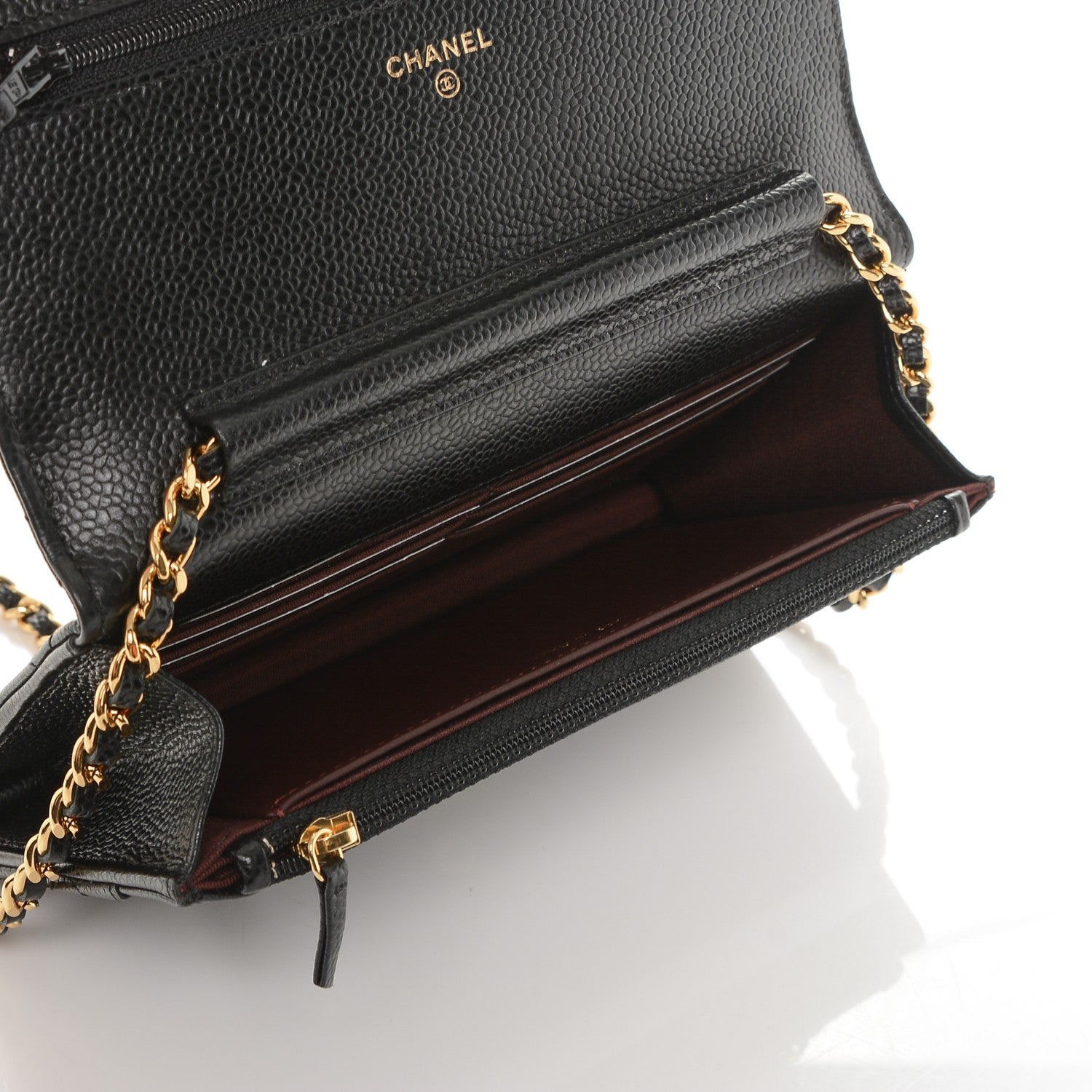 Chanel Caviar Quilted Wallet On Chain WOC Black 6 of 8