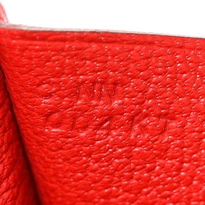 Hermes Epsom Constance Compact Passant Wallet Rouge Casaque 7 of 10