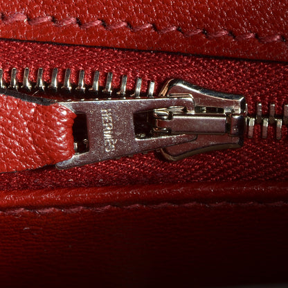 Hermes Shiny Porosus Crocodile Birkin 35 Rouge H 15 of 19