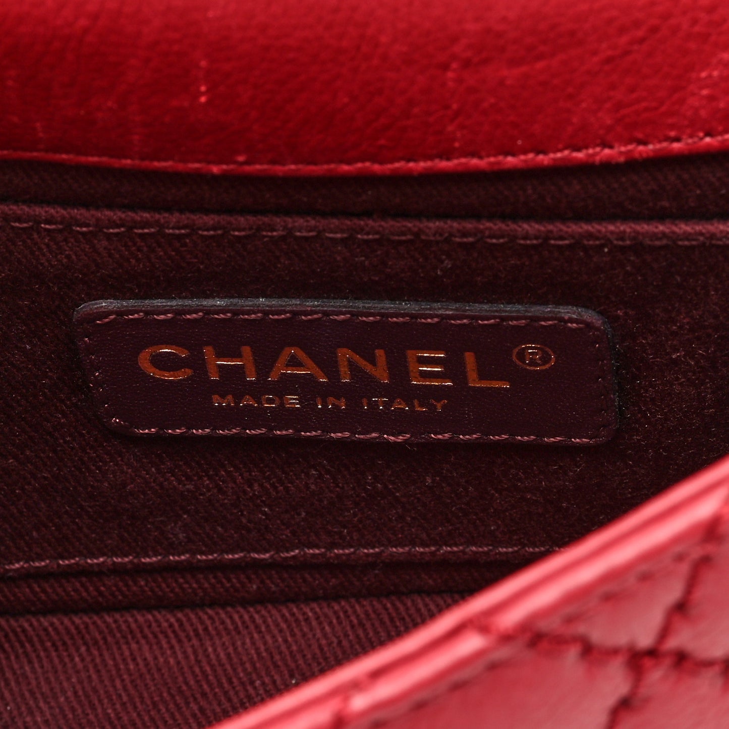 Calfskin Quilted Mini Urban Day Flap Red