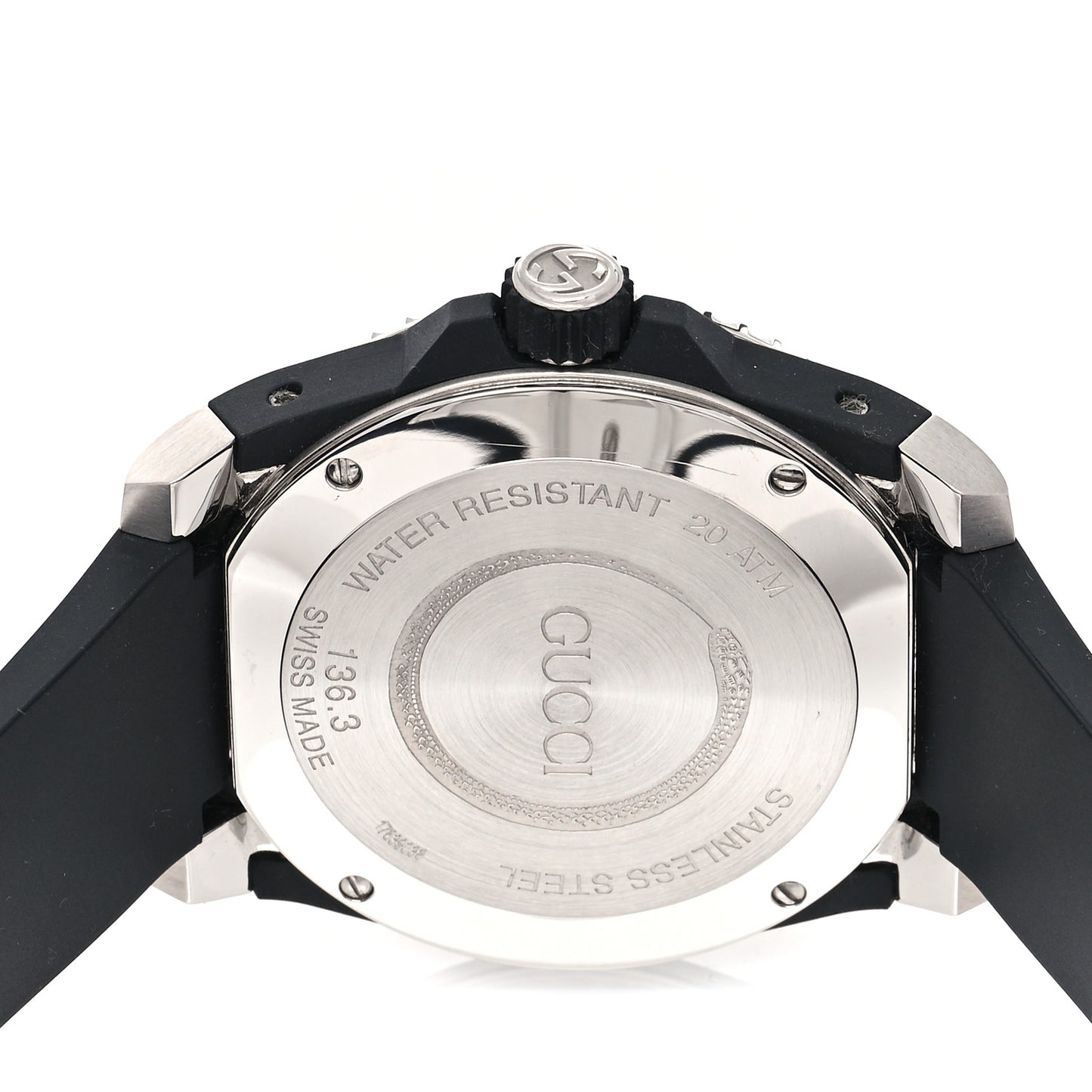 Stainless Steel Rubber 45mm Dive Snake Quartz Watch Black
