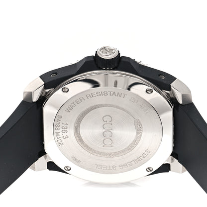 Gucci Stainless Steel Rubber 45mm Dive Snake Quartz Watch Black 4 of 5