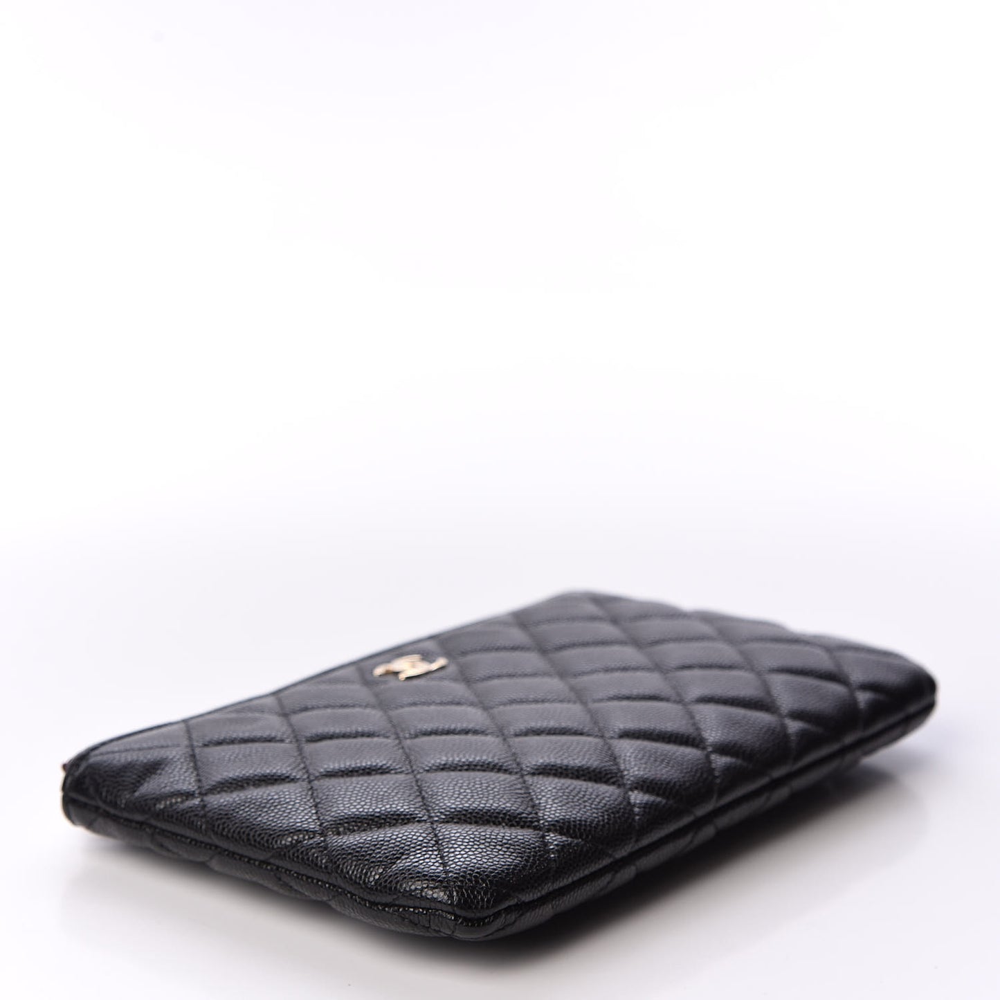 Caviar Quilted Small Pouch Black