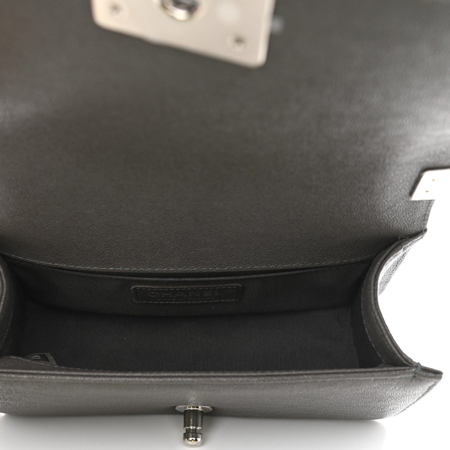 Chanel Caviar Quilted Small Boy Flap Dark Grey 5 of 10