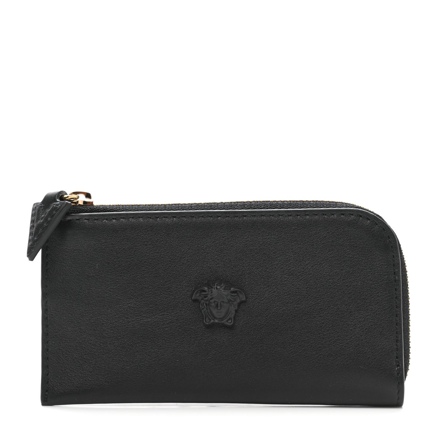 Nappa La Medusa Zip Pouch Card Holder Black