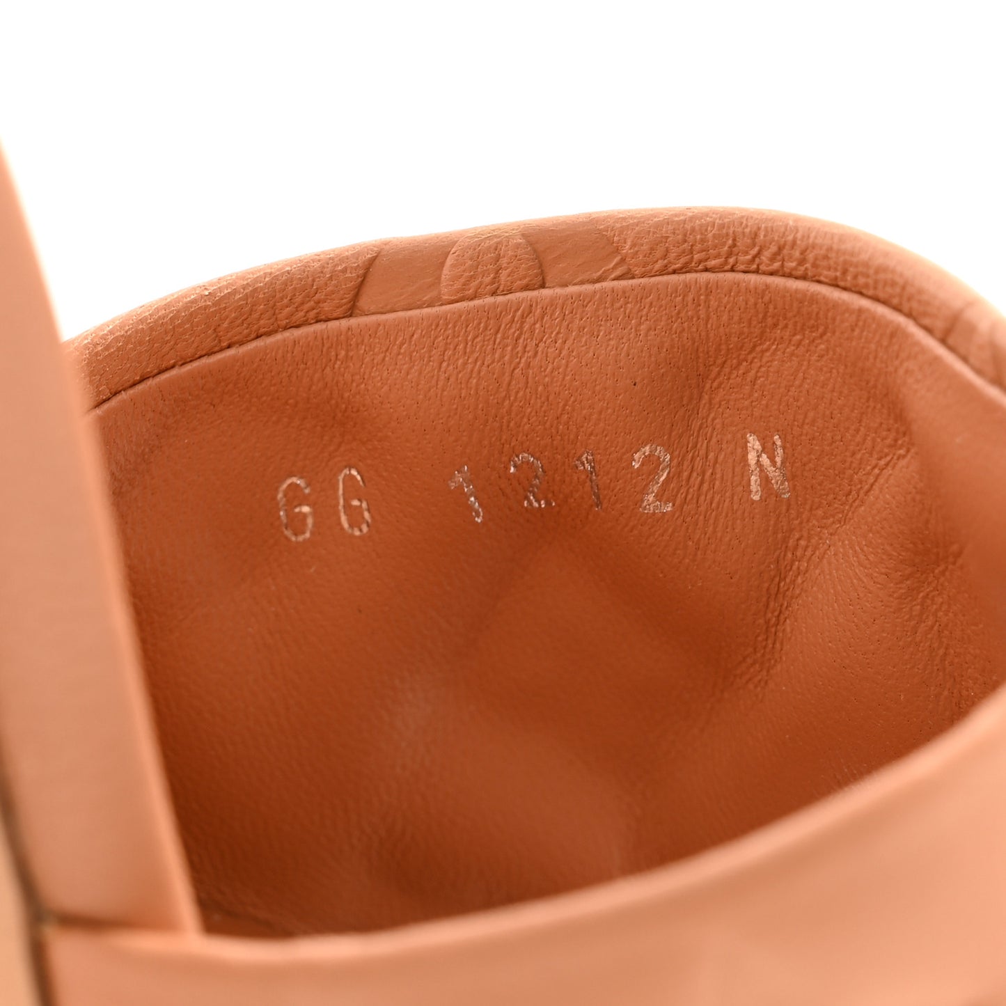 Lambskin Embossed Monogram Revival Mules 37 Peche Beige