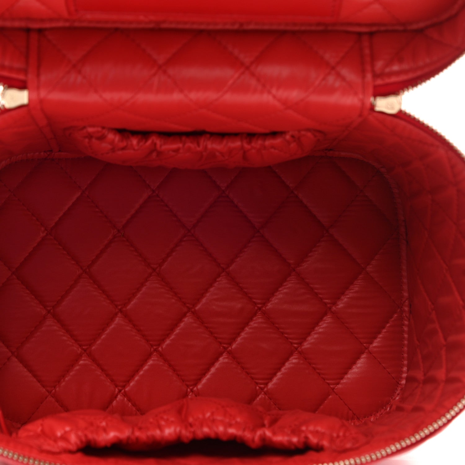 Chanel Caviar Quilted Large Vanity Pouch Red 6 of 10