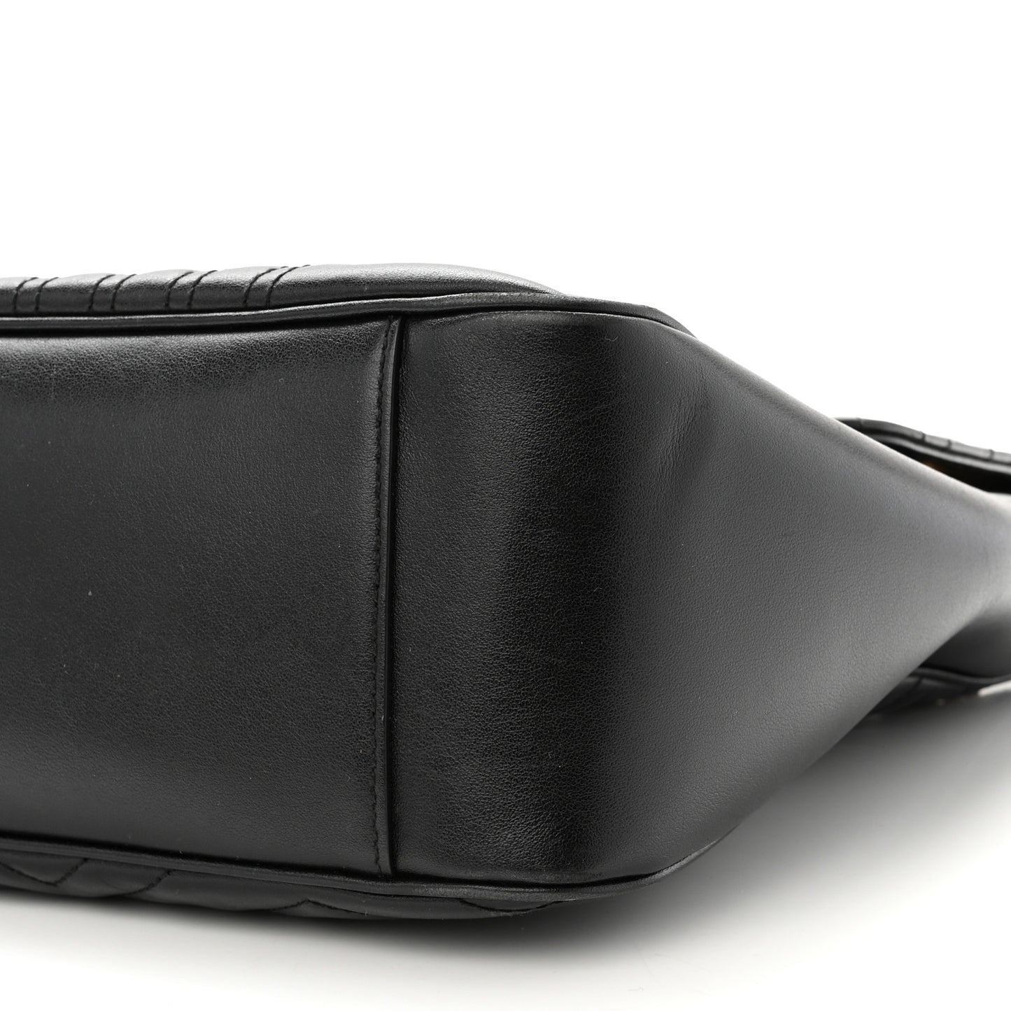 Calfskin Matelasse Large GG Marmont Shoulder Bag Black