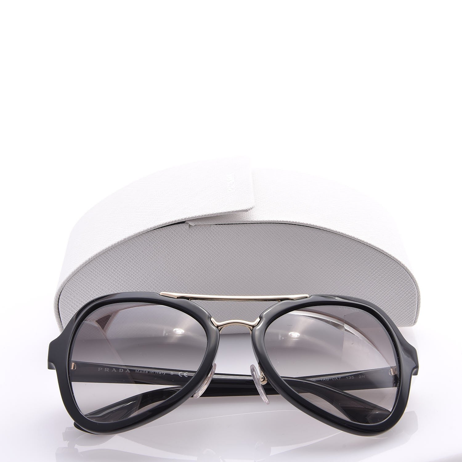 Prada Sunglasses SPR 18S Black 8 of 8