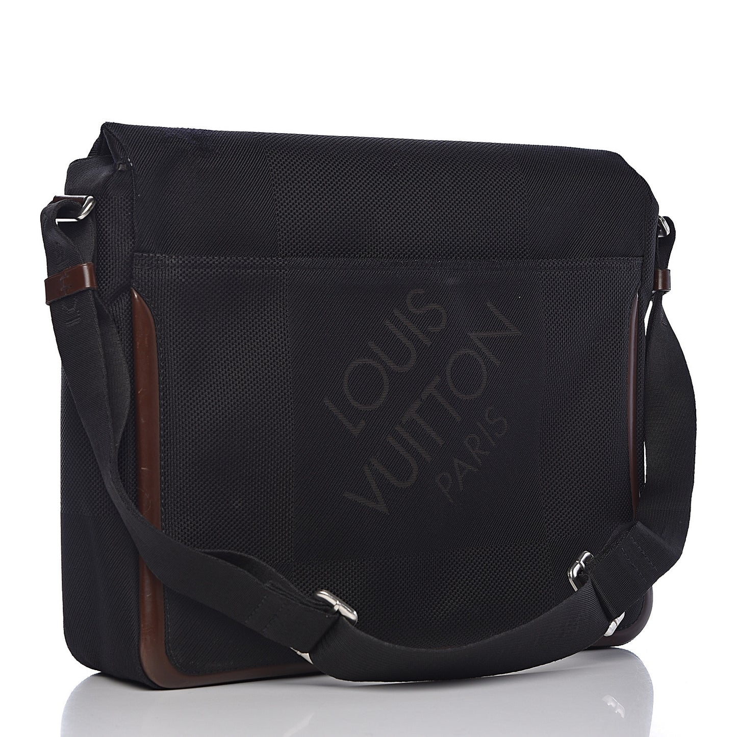 Damier Geant Messenger Bag Black