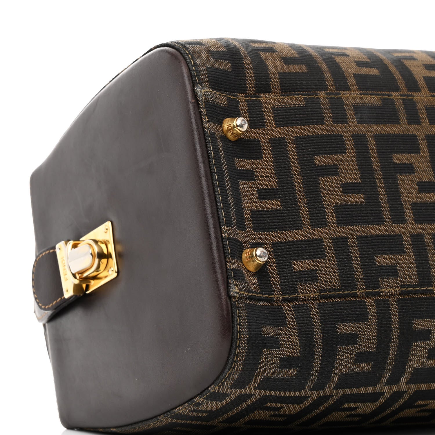 Fendi Zucca Boston Tobacco 8 of 12