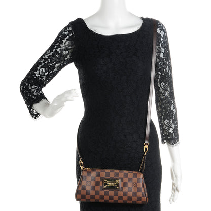 Louis Vuitton Damier Ebene Eva Clutch 2 of 8