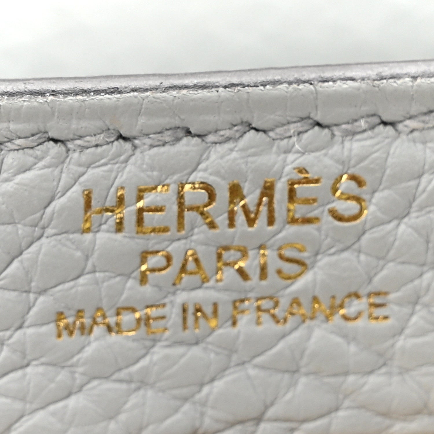 Hermes Taurillon Clemence Kelly Retourne 32 Bleu Pale 6 of 10