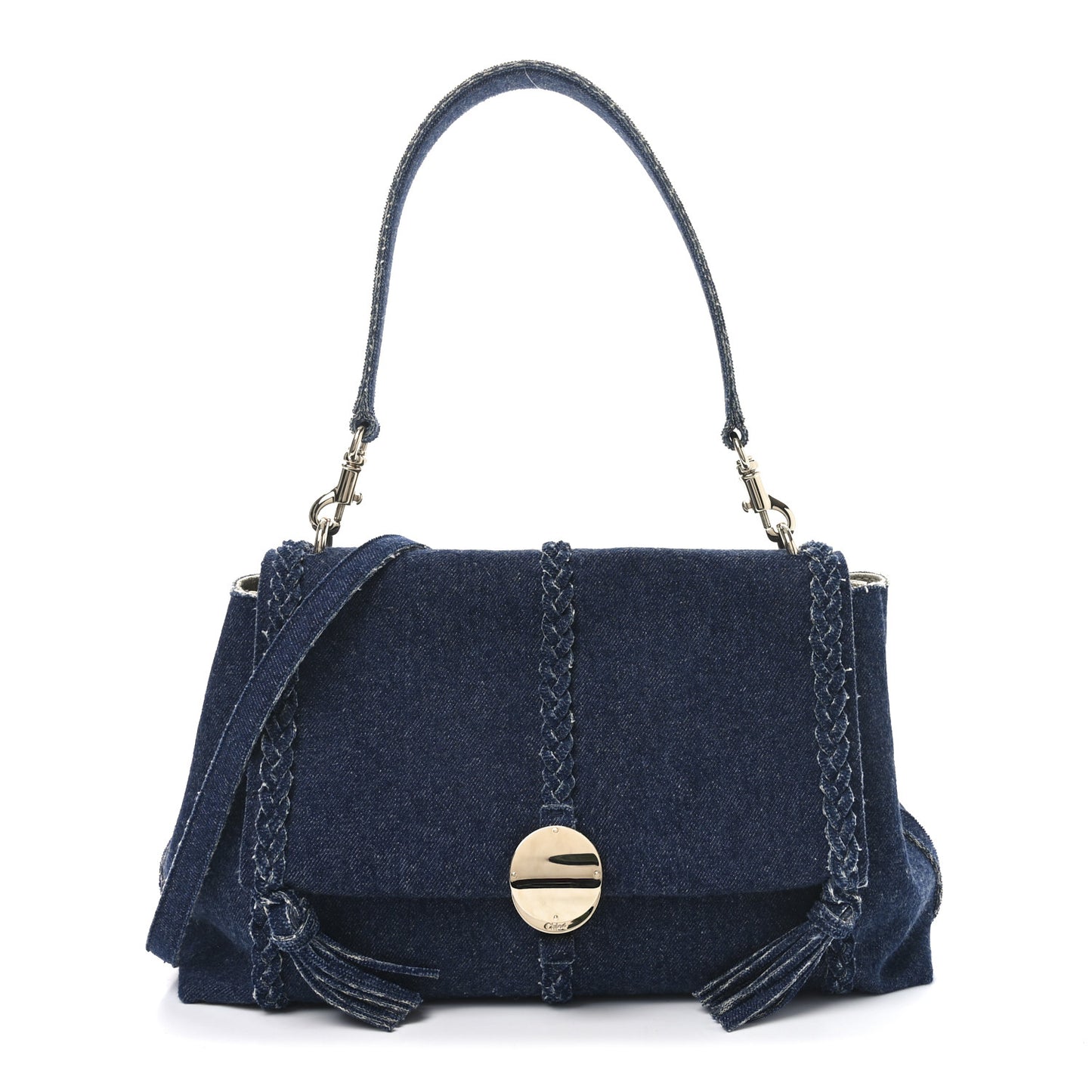 Denim Medium Penelope Shoulder Bag Blue