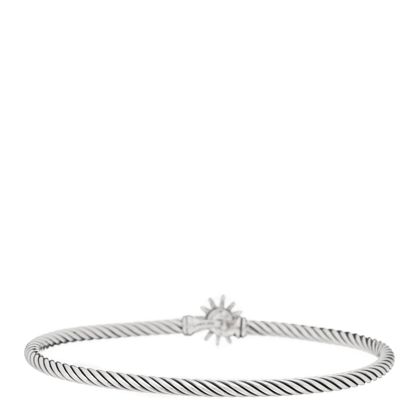 Sterling Silver Diamond Starburst Bracelet