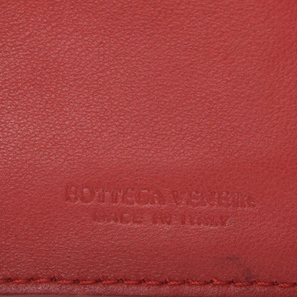 Bottega Veneta Nappa Intrecciato Continental Snap Wallet Red 6 of 7