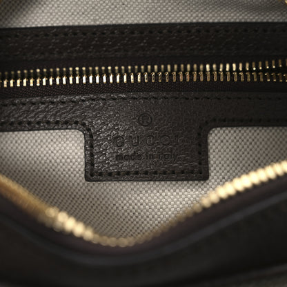 Gucci GG Supreme Monogram Textured Dollar Calfskin Mini Ophidia Flap Shoulder Bag Beige Ebony New Acero 7 of 10