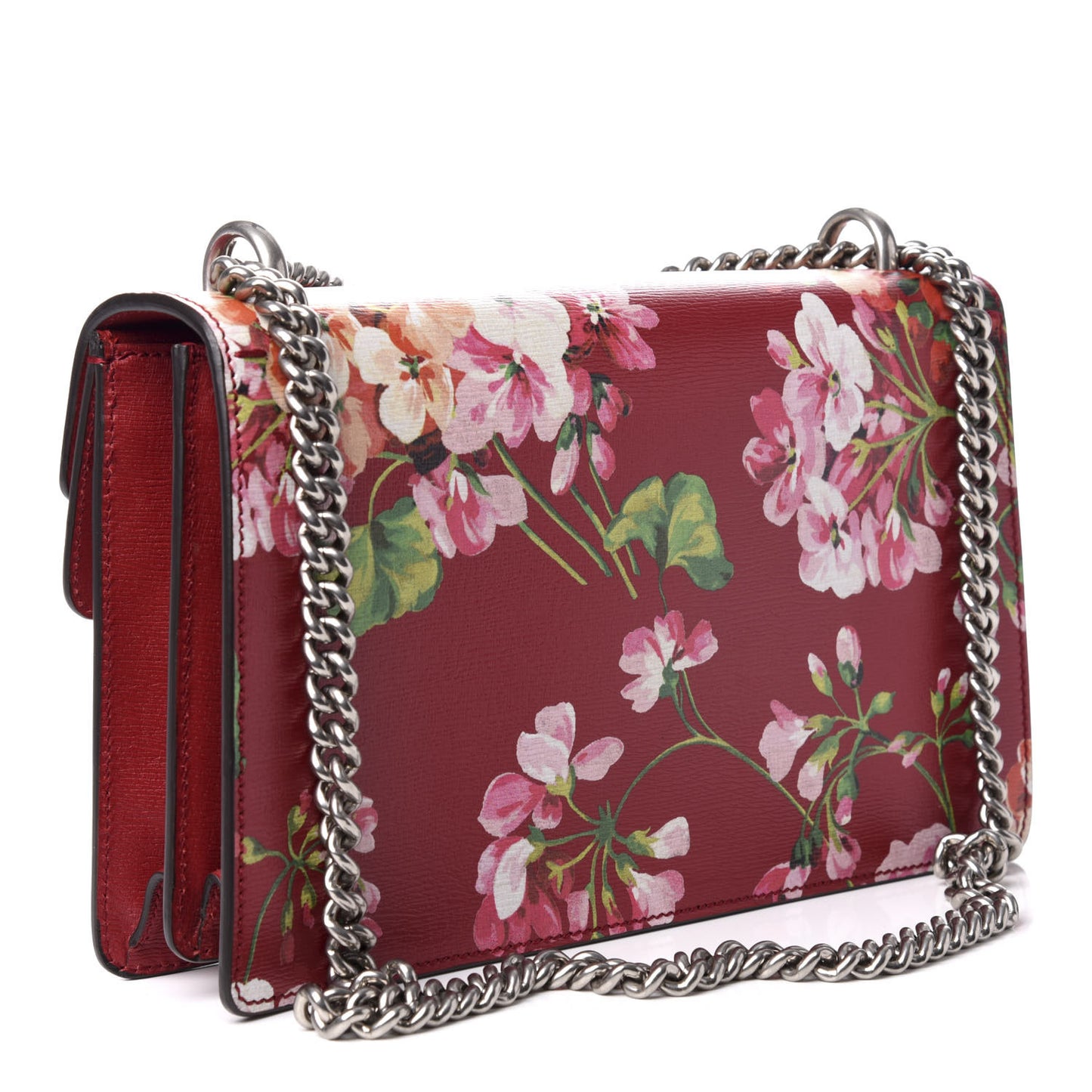 Calfskin Blooms Print Small Dionysus Shoulder Bag Romantic Cherry Multicolor