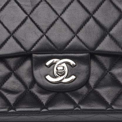 Chanel Lambskin Quilted Medium Double Flap Black 8 of 16