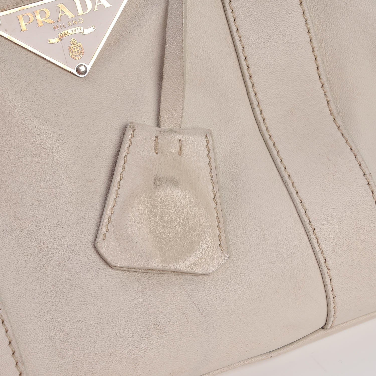 Prada Vitello Bauletto Talco 11 of 28