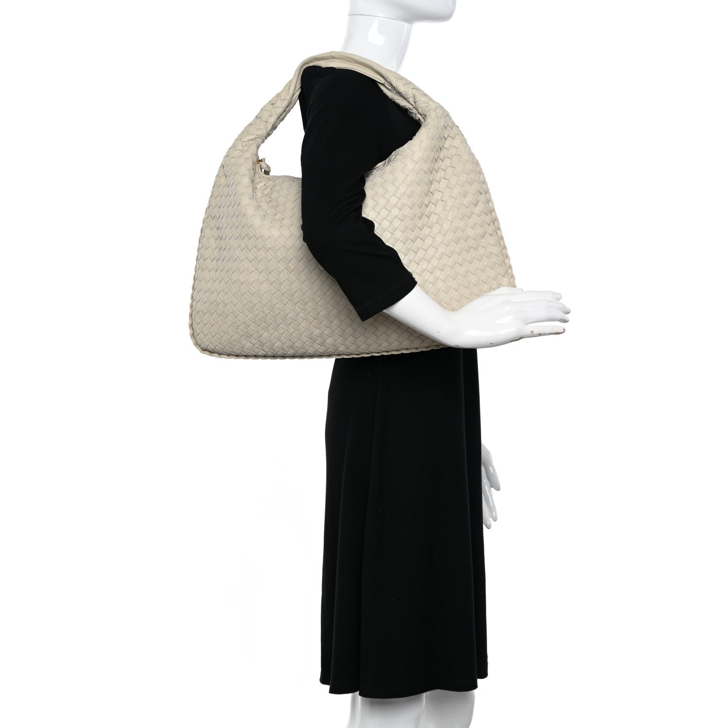 Bottega Veneta Nappa Intrecciato Large Veneta Hobo Marmo 2 of 10