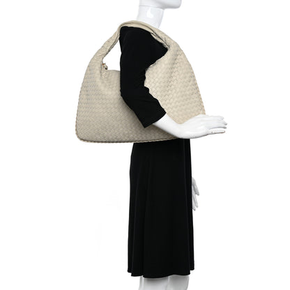 Bottega Veneta Nappa Intrecciato Large Veneta Hobo Marmo 2 of 10
