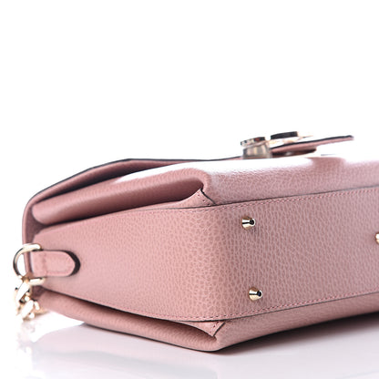 Gucci Dollar Calfskin Interlocking G Top Handle Shoulder Bag Soft Pink 8 of 11