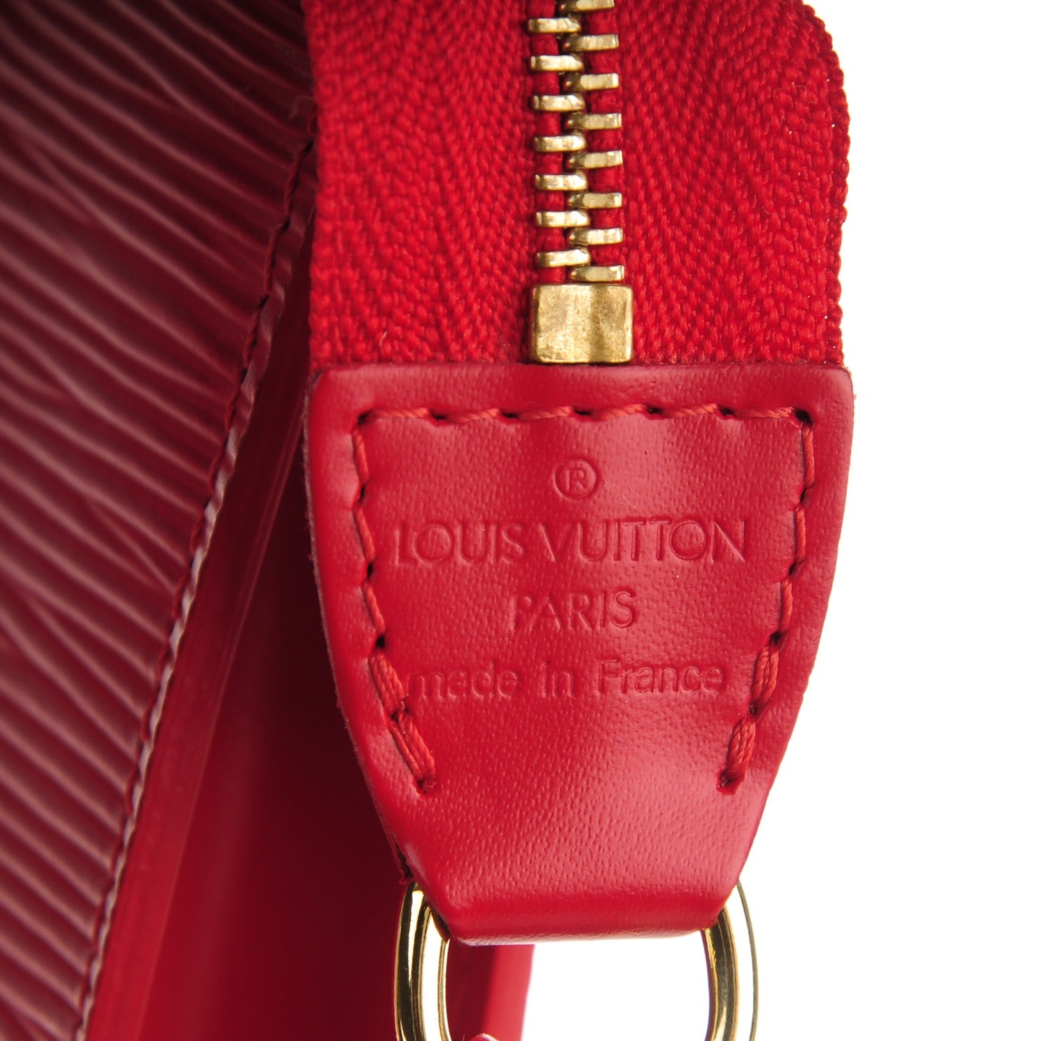 Louis Vuitton Epi Pochette Accessories 24 Castillan Red 7 of 7