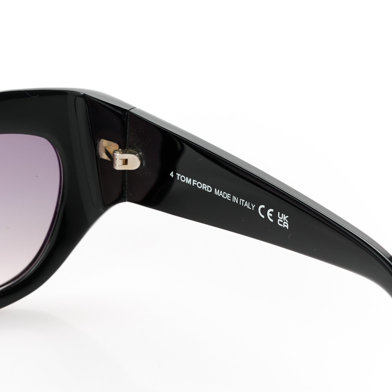 Tom Ford Acetate Brianna Cat Eye Sunglasses TF1065 Black 7 of 8