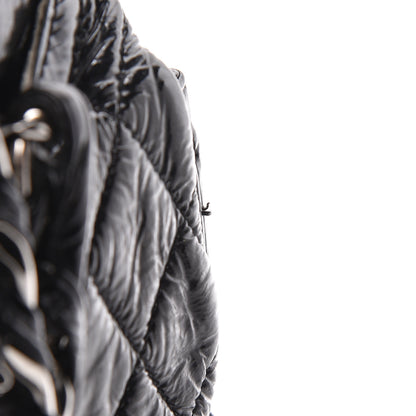 Chanel Patent Quilted Day Glo Flap Bag Black 17 of 17