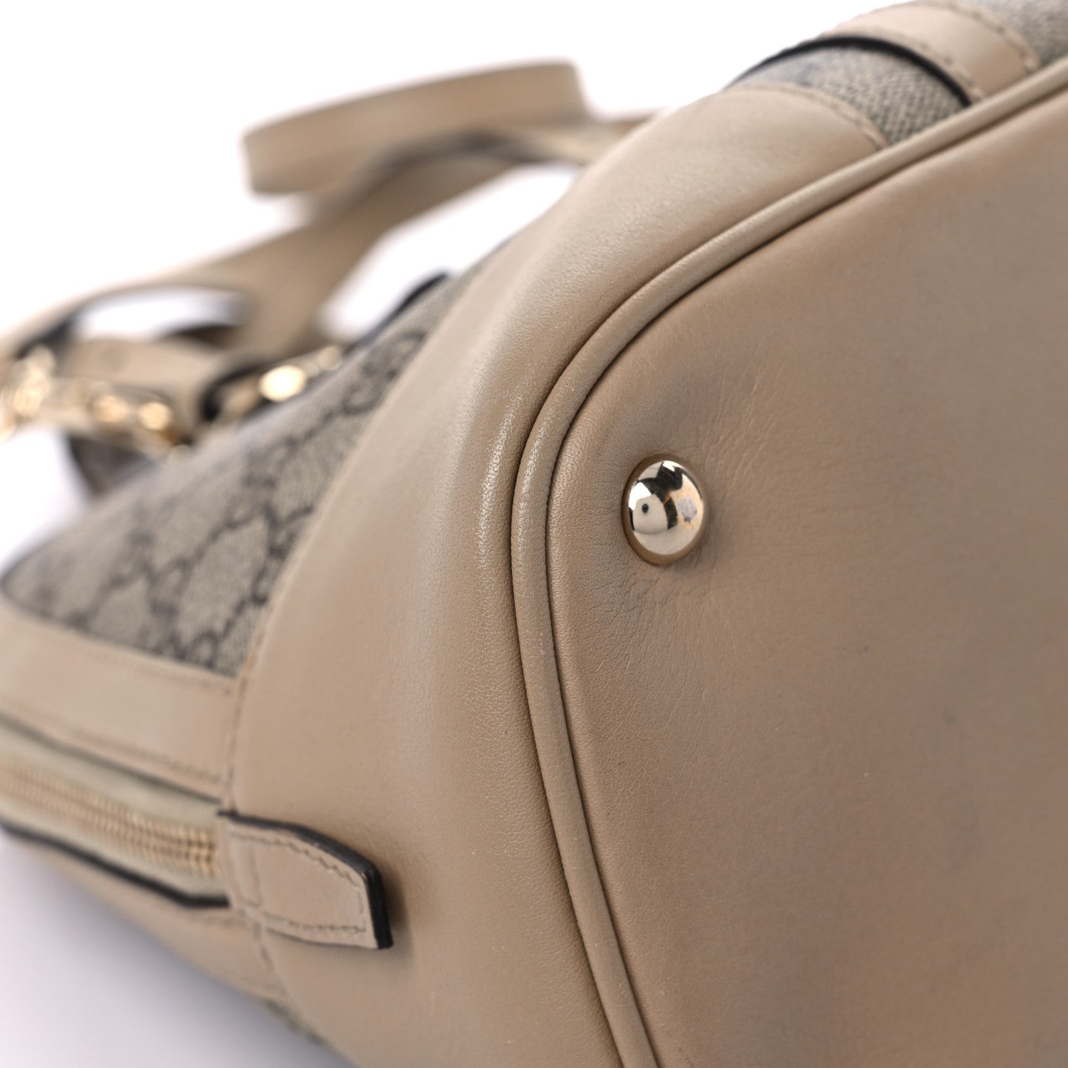 Gucci GG Supreme Monogram Small Nice Top Handle Dome Bag Beige 10 of 14